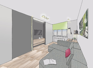 Заказать Блиц-проектирование интерьеров удаленно для людей строящих свой дом, квартиру в г. Хельсинки . Спальня 12м2